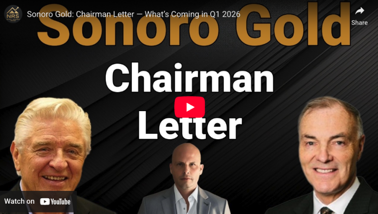 Sonoro Gold: Chairman Letter — What’s Coming in Q1 2026