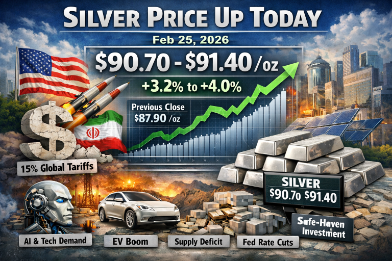 Why Silver Is Moving Up Today, February 25, 2026