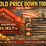 Why Gold Price Is Moving Down Today, February 26, 2026: Key Market Drivers