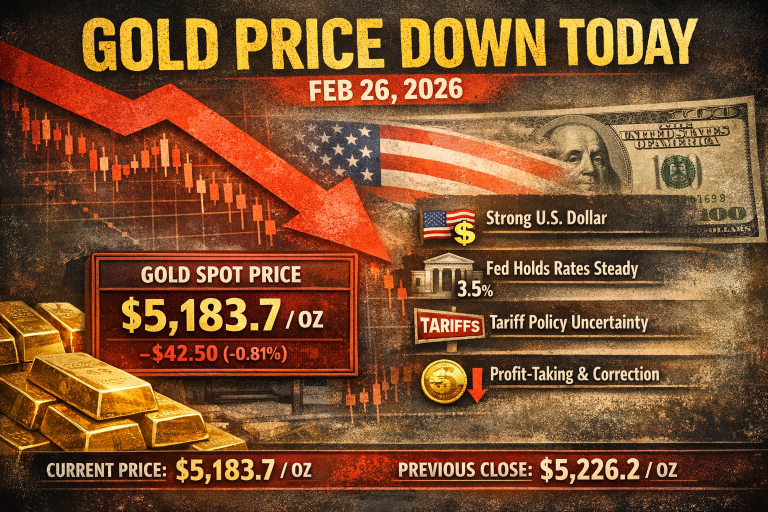 Why Gold Price Is Moving Down Today, February 26, 2026: Key Market Drivers