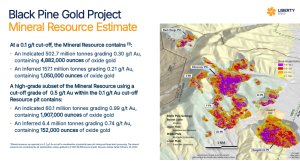 Liberty Gold Black Pine Project