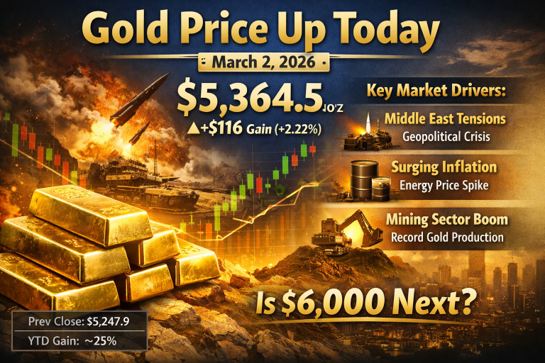 Why Gold Price Is Moving Up Today, March 2, 2026: Key Market Drivers