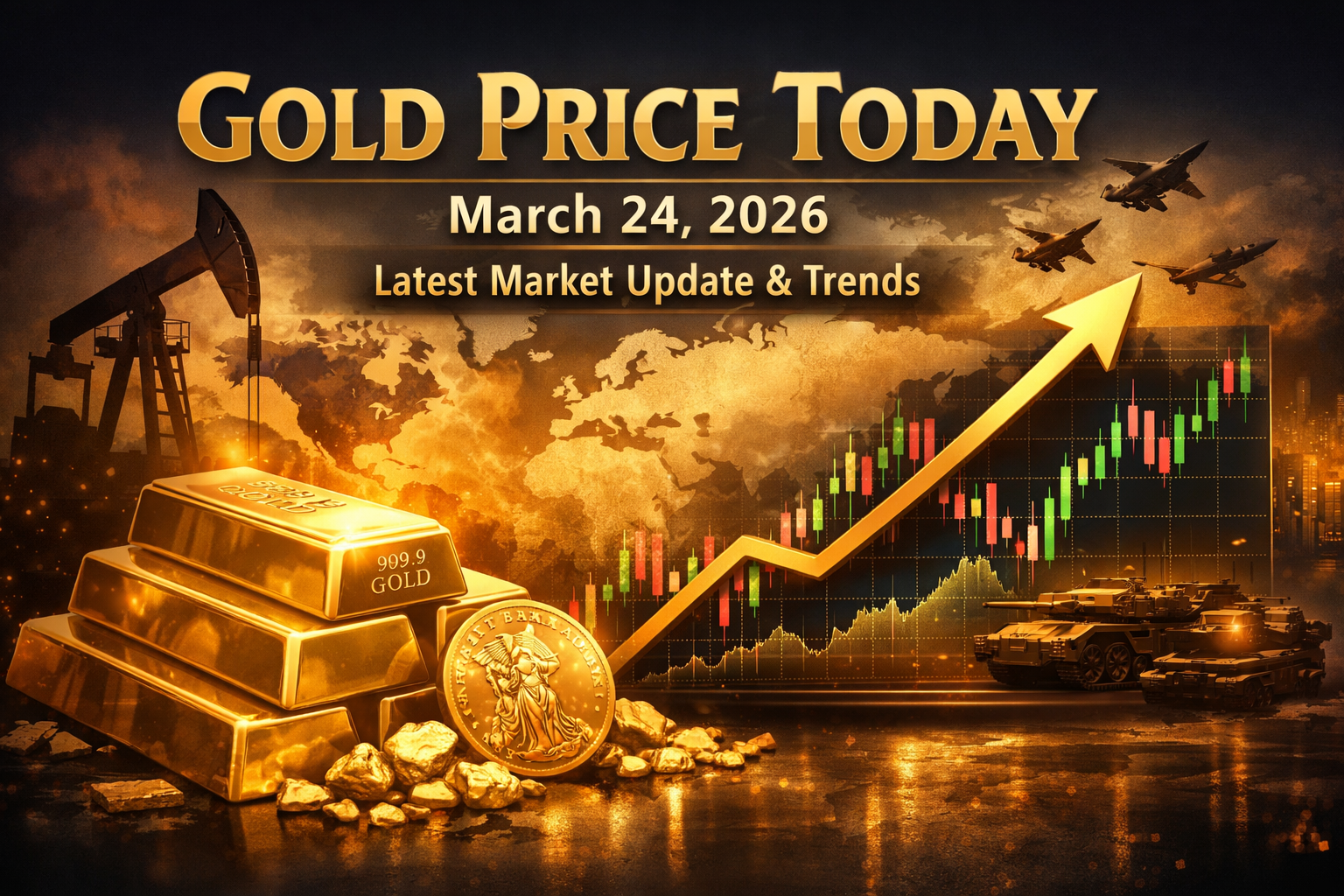 Gold Price Today – March 24, 2026: Latest Market Update & Trends