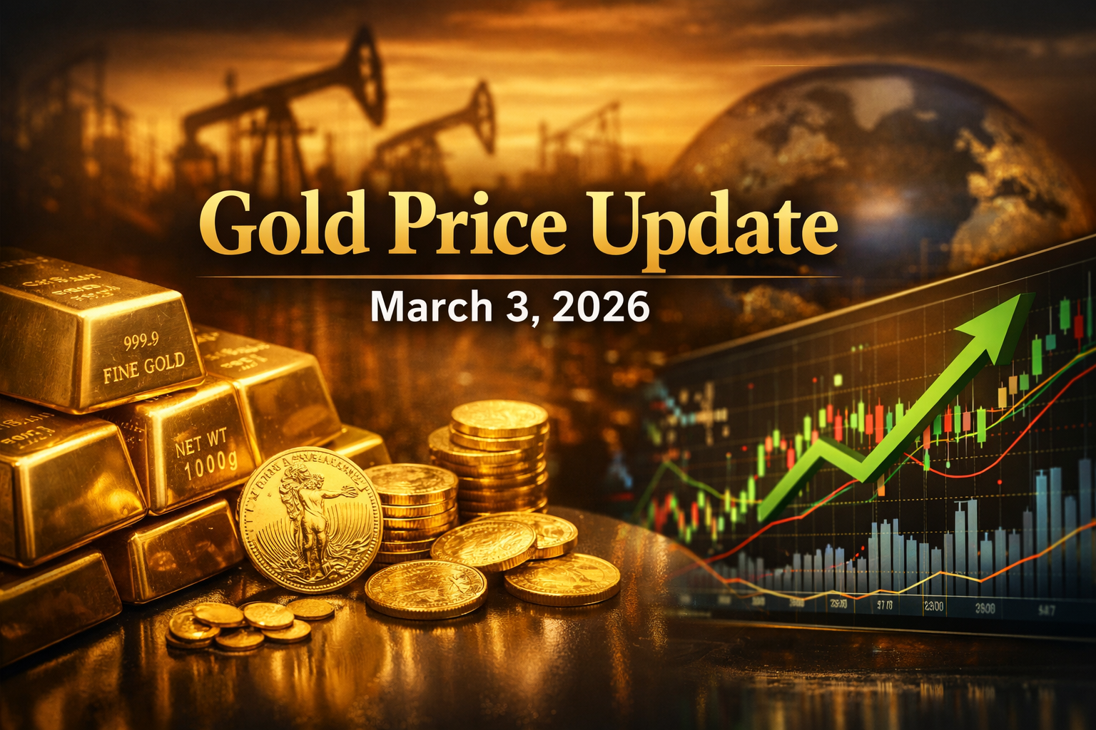 Gold Price Today – March 3, 2026: Latest Market Update & Trends