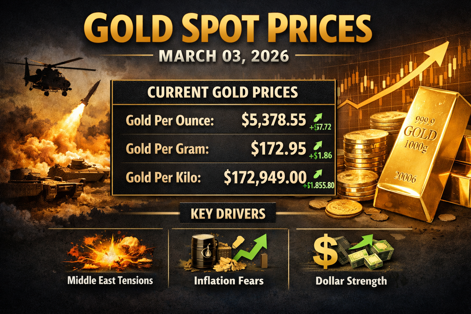Gold Price Today – March 3, 2026: Latest Market Update & Trends