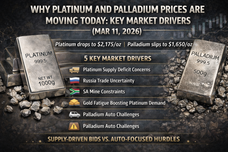 Why platinum and palladium prices are moving today: key market drivers (Mar. 11, 2026)