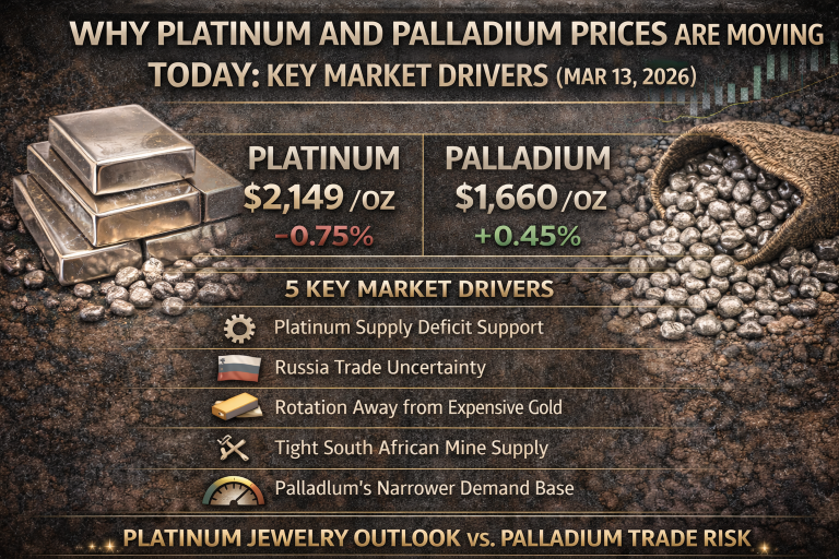 Why platinum and palladium prices are moving today: key market drivers (Mar. 13, 2026)