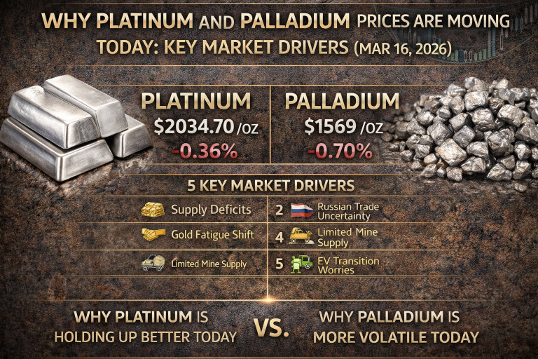 Why platinum and palladium prices are moving today: key market drivers (Mar. 17, 2026)