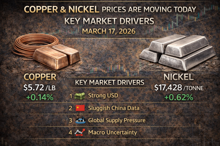 Why copper and nickel prices are moving today: key market drivers (Mar. 18, 2026)