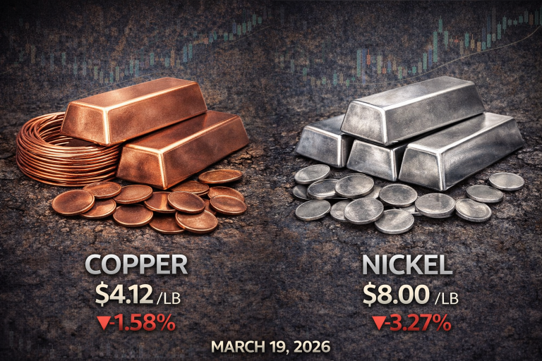 Why copper and nickel prices are moving today: key market drivers (Mar. 19, 2026)