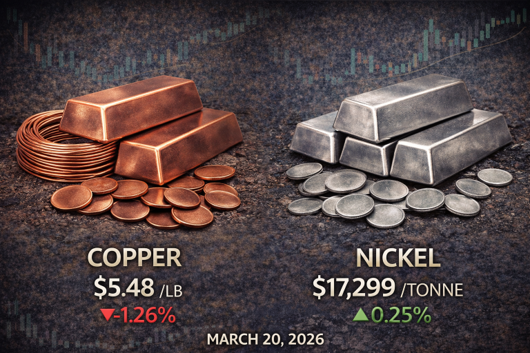 Why copper and nickel prices are moving today: key market drivers (Mar. 20, 2026)