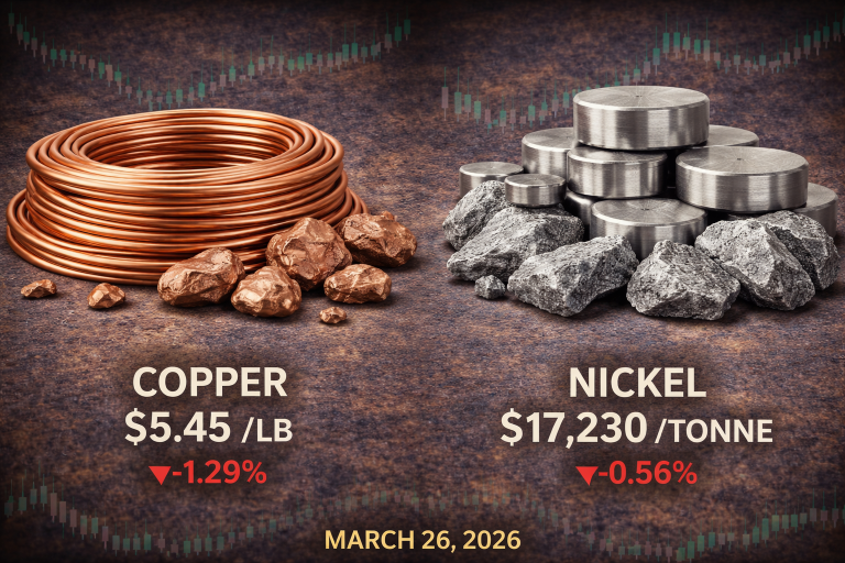 Why copper and nickel prices are moving today: key market drivers (Mar. 27, 2026)