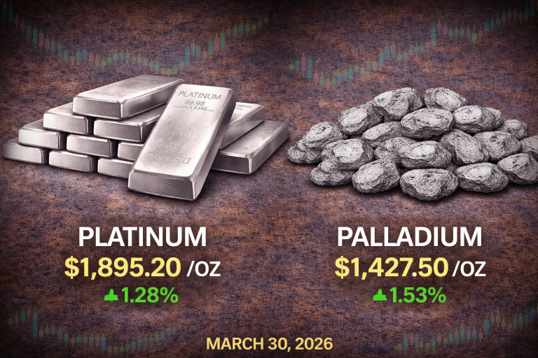 Why platinum and palladium prices are moving today: key market drivers (Mar. 30, 2026)