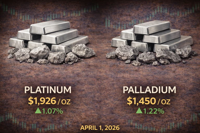 Why platinum and palladium prices are moving today: key market drivers (Apr. 1, 2026)