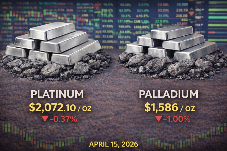 Why platinum and palladium prices are moving today: key market drivers (Apr. 15, 2026)
