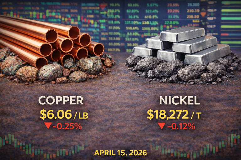 Why copper and nickel prices are moving today: key market drivers (Apr. 15, 2026)