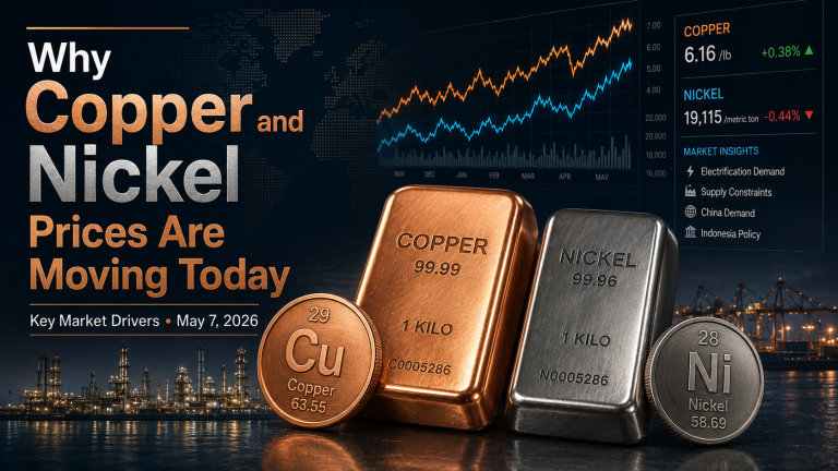 Why copper and nickel prices are moving today: key market drivers (May 7, 2026)