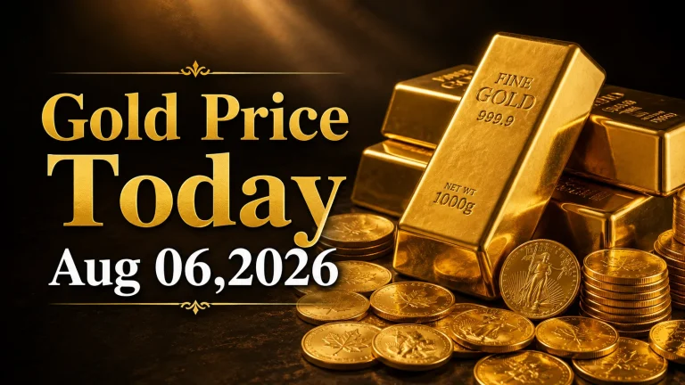 Gold Price Today Aug 06, 2026