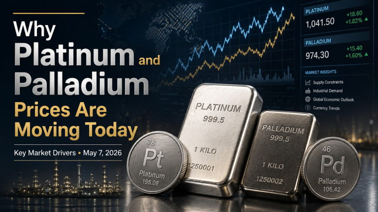 Why platinum and palladium prices are moving today: key market drivers (May 7, 2026)