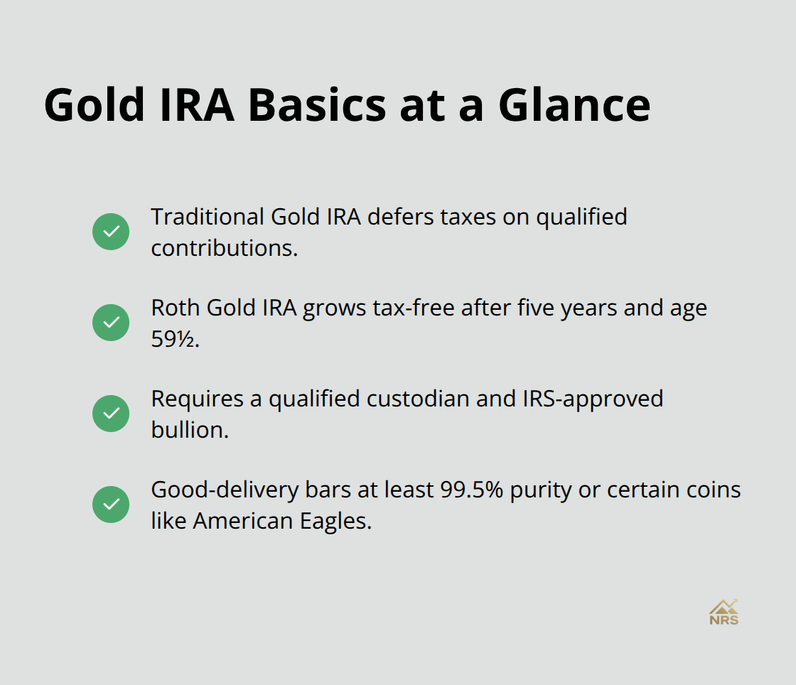 Key features of Traditional and Roth Gold IRAs and bullion requirements - gold bullion strategies