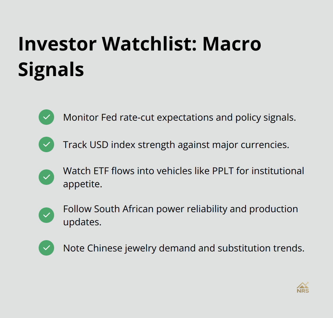 Key macro indicators resource investors should track to anticipate platinum price moves. - platinum price drivers